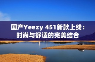 国产Yeezy 451新款上线：时尚与舒适的完美结合