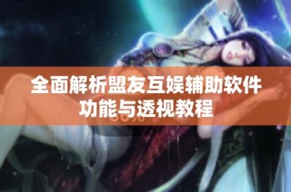 全面解析盟友互娱辅助软件功能与透视教程