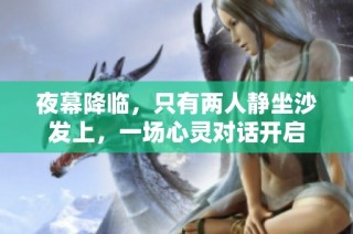夜幕降临，只有两人静坐沙发上，一场心灵对话开启