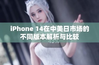 iPhone 14在中美日市场的不同版本解析与比较