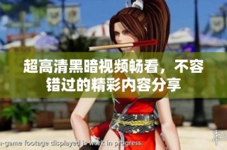 超高清黑暗视频畅看，不容错过的精彩内容分享