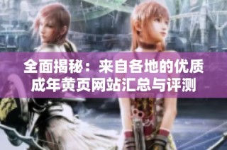 全面揭秘：来自各地的优质成年黄页网站汇总与评测