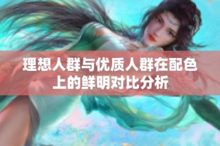 理想人群与优质人群在配色上的鲜明对比分析
