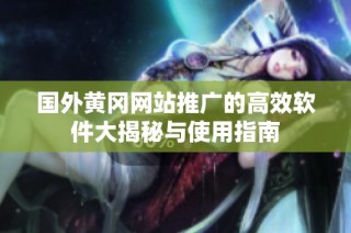 国外黄冈网站推广的高效软件大揭秘与使用指南