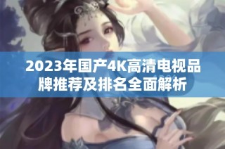 2023年国产4K高清电视品牌推荐及排名全面解析