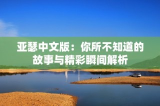 亚瑟中文版：你所不知道的故事与精彩瞬间解析