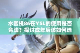 水蜜桃86在YSL的使用是否合法？探讨成年后该如何选择