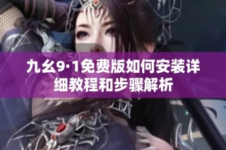 九幺9·1免费版如何安装详细教程和步骤解析