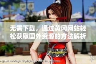无需下载，通过黄冈网站轻松获取国外资源的方法解析