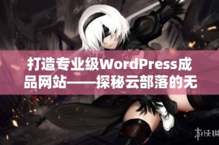 打造专业级WordPress成品网站——探秘云部落的无限可能
