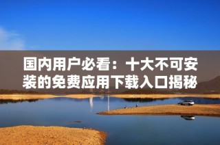 国内用户必看：十大不可安装的免费应用下载入口揭秘