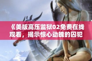 《美版高压监狱02免费在线观看，揭示惊心动魄的囚犯故事》