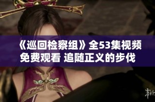 《巡回检察组》全53集视频免费观看 追随正义的步伐