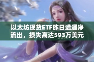 以太坊现货ETF昨日遭遇净流出，损失高达593万美元