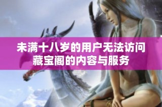 未满十八岁的用户无法访问藏宝阁的内容与服务