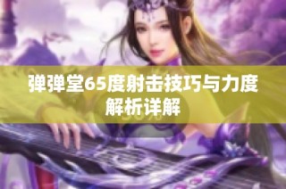 弹弹堂65度射击技巧与力度解析详解