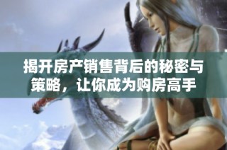 揭开房产销售背后的秘密与策略，让你成为购房高手