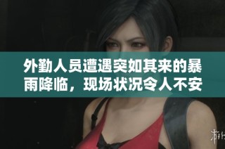 外勤人员遭遇突如其来的暴雨降临，现场状况令人不安
