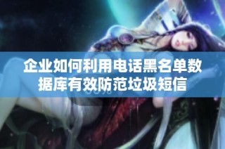 企业如何利用电话黑名单数据库有效防范垃圾短信