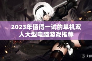 2023年值得一试的单机双人大型电脑游戏推荐