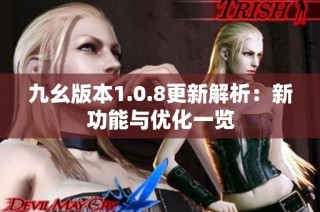 九幺版本1.0.8更新解析：新功能与优化一览