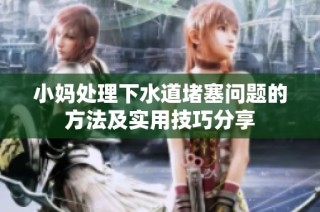 小妈处理下水道堵塞问题的方法及实用技巧分享
