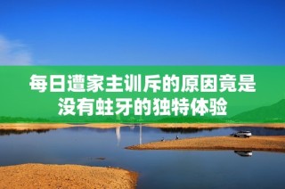 每日遭家主训斥的原因竟是没有蛀牙的独特体验