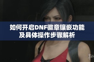 如何开启DNF徽章镶嵌功能及具体操作步骤解析