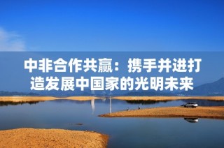 中非合作共赢：携手并进打造发展中国家的光明未来