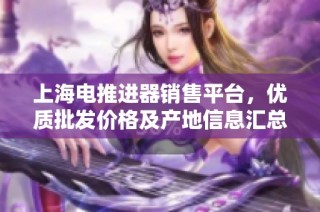 上海电推进器销售平台，优质批发价格及产地信息汇总