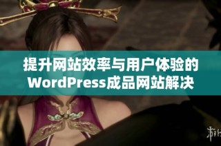 提升网站效率与用户体验的WordPress成品网站解决方案