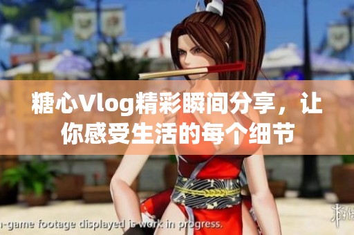 糖心Vlog精彩瞬间分享，让你感受生活的每个细节