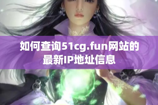 如何查询51cg.fun网站的最新IP地址信息