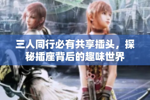 三人同行必有共享插头，探秘插座背后的趣味世界