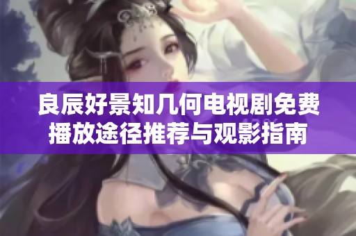 良辰好景知几何电视剧免费播放途径推荐与观影指南