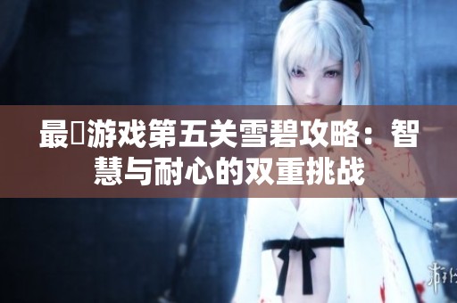 最囧游戏第五关雪碧攻略：智慧与耐心的双重挑战