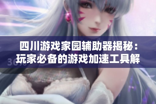 四川游戏家园辅助器揭秘：玩家必备的游戏加速工具解析