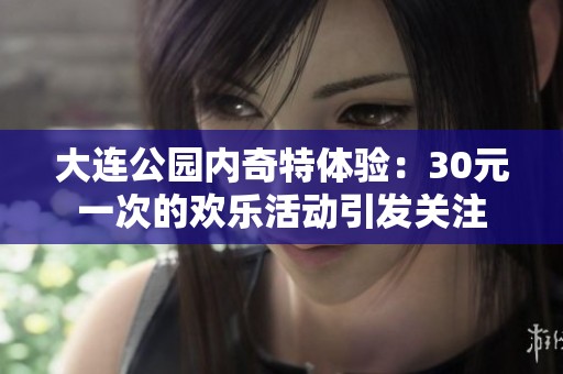 大连公园内奇特体验：30元一次的欢乐活动引发关注