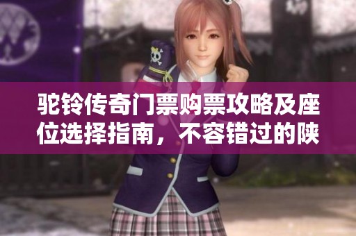 驼铃传奇门票购票攻略及座位选择指南，不容错过的陕西盛宴