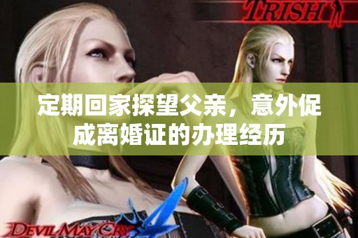 定期回家探望父亲，意外促成离婚证的办理经历