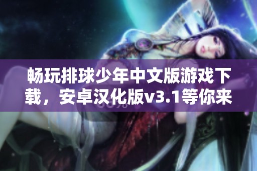 畅玩排球少年中文版游戏下载，安卓汉化版v3.1等你来体验