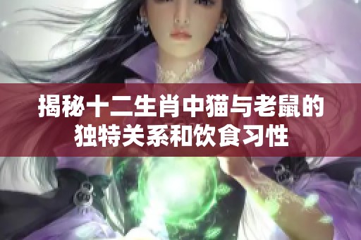 揭秘十二生肖中猫与老鼠的独特关系和饮食习性