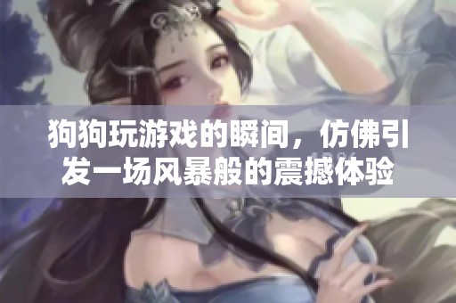 狗狗玩游戏的瞬间，仿佛引发一场风暴般的震撼体验