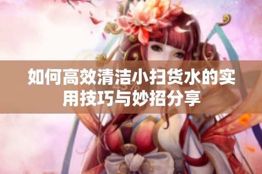 如何高效清洁小扫货水的实用技巧与妙招分享