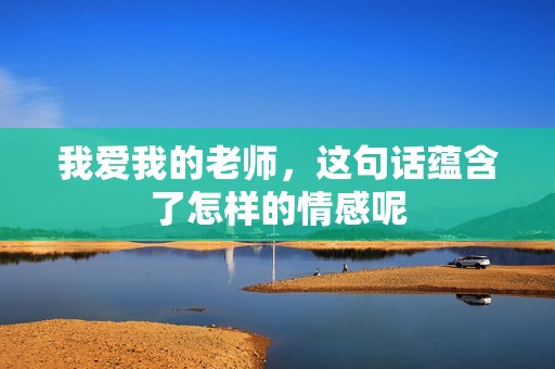 我爱我的老师，这句话蕴含了怎样的情感呢