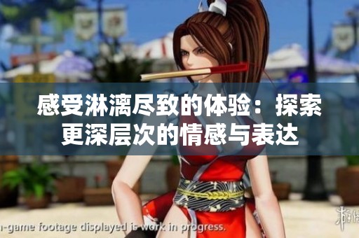 感受淋漓尽致的体验：探索更深层次的情感与表达