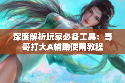 深度解析玩家必备工具：哥哥打大A辅助使用教程