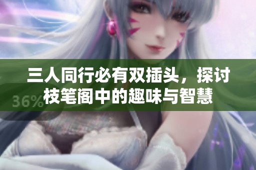三人同行必有双插头，探讨枝笔阁中的趣味与智慧