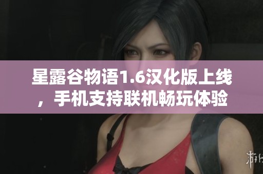 星露谷物语1.6汉化版上线，手机支持联机畅玩体验