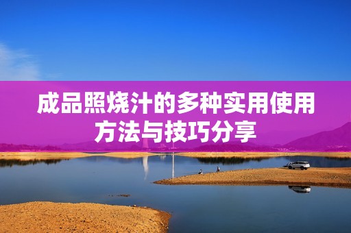 成品照烧汁的多种实用使用方法与技巧分享